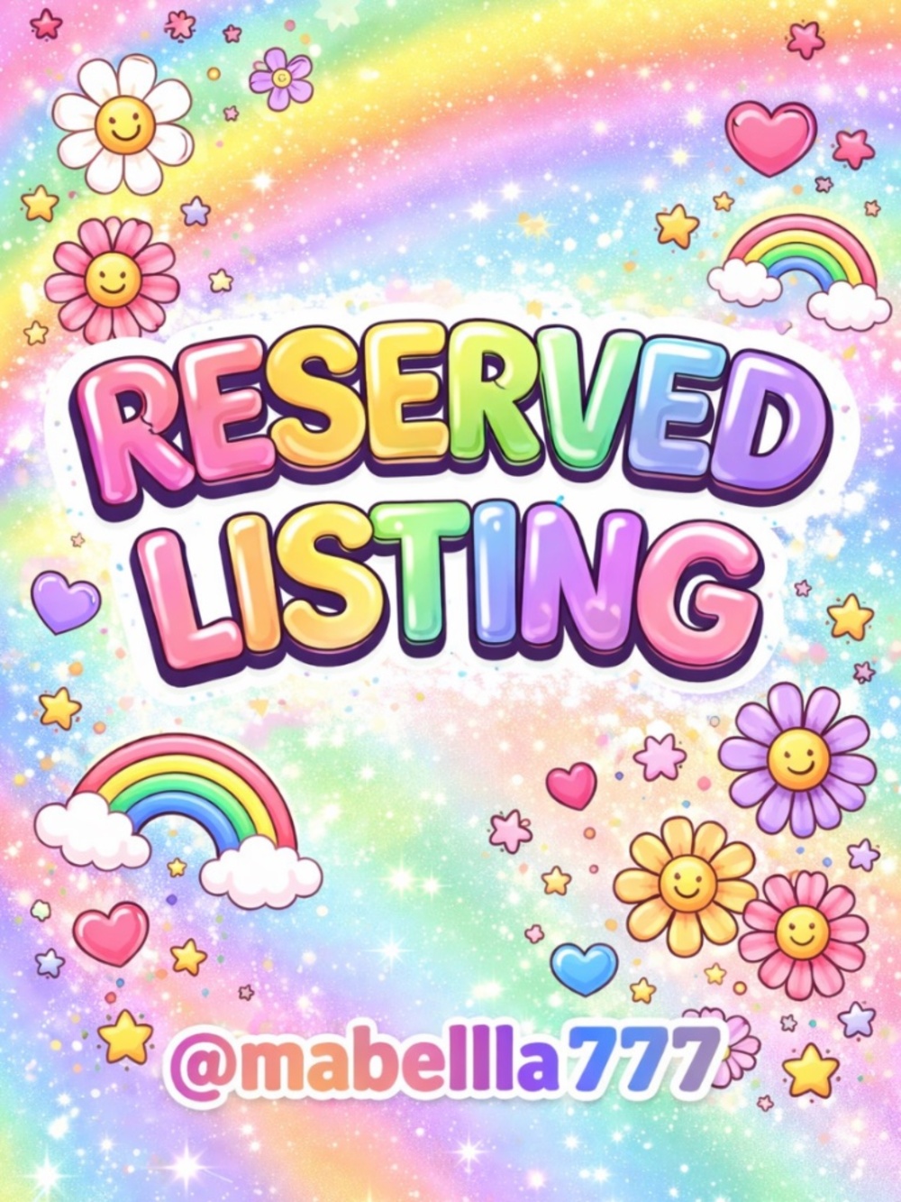 Reserved Listing for @mabella777